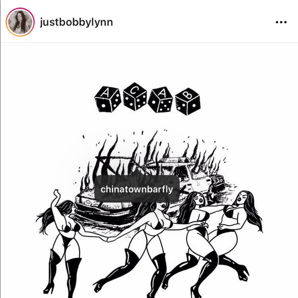 JustBobbyLynn x ChinaTownBarFly ACAB Crop - Picture 4 of 5